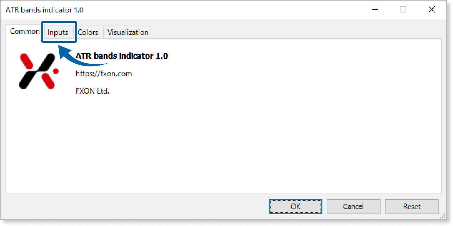Open the "Inputs" tab
