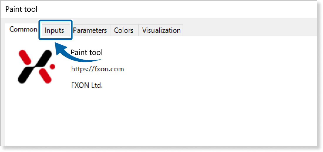 open the Inputs tab