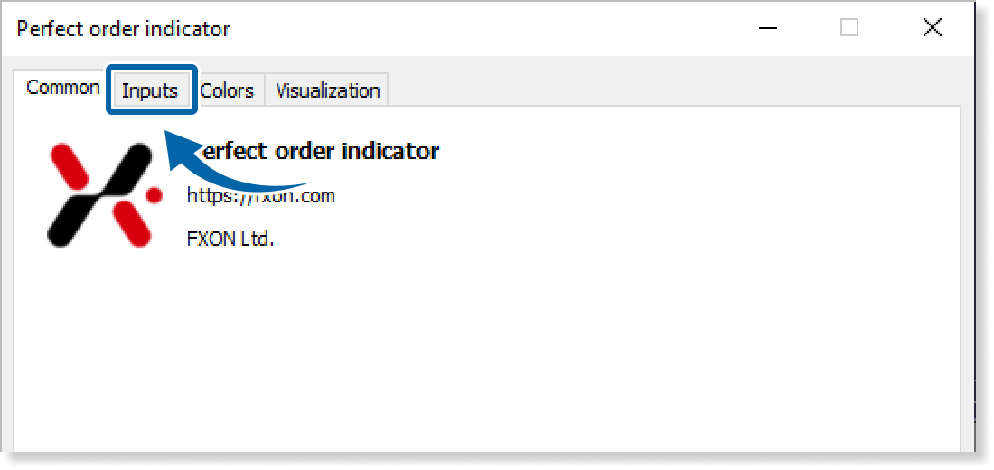 open the Inputs tab