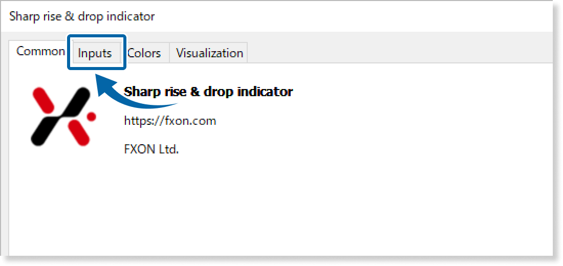 Open the Inputs tab