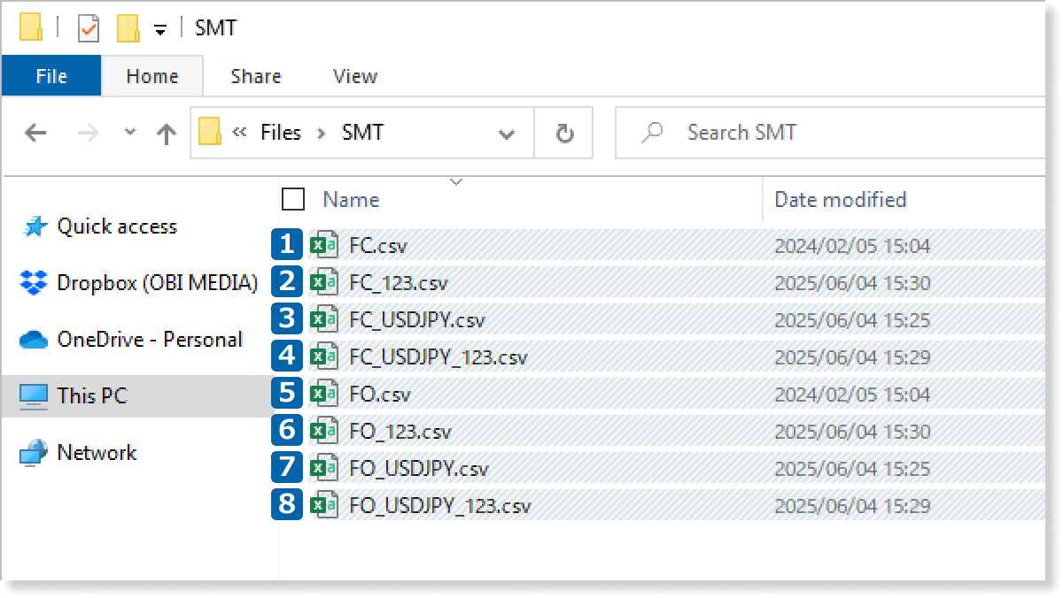 Open CSV file