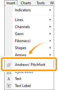 Select Andrews Pitchfork from the menu