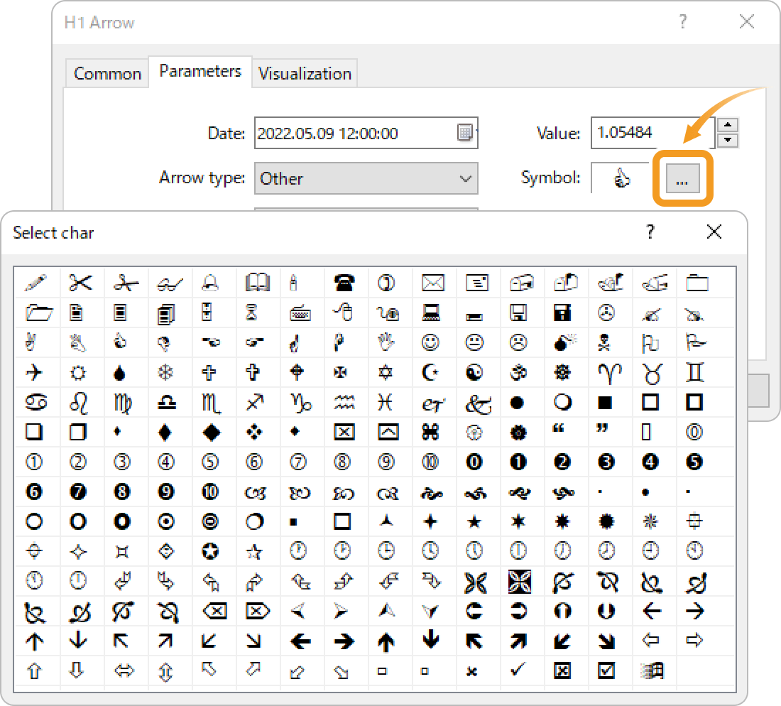 The Symbol field