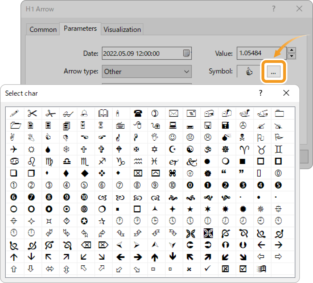 The Symbol field