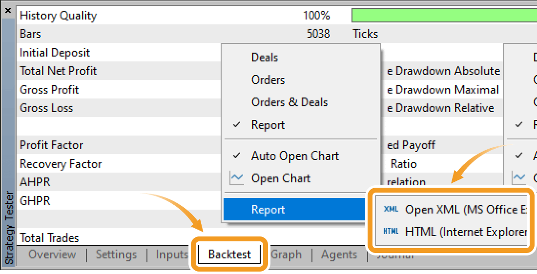 Save testing report