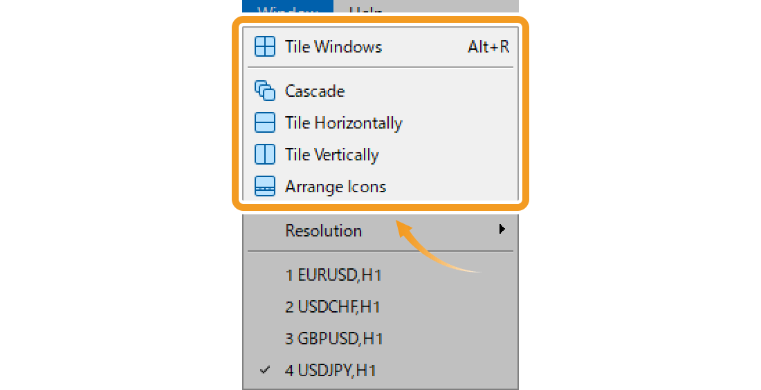 Select chart type