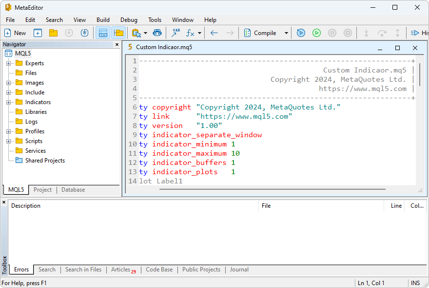 MQL5 program