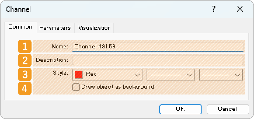 Common tab of the equidistant channel