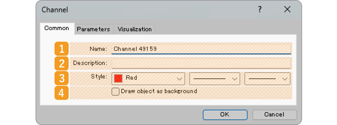 Common tab of the equidistant channel