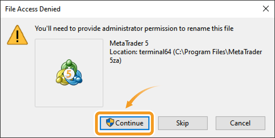 MT5 shortcuts