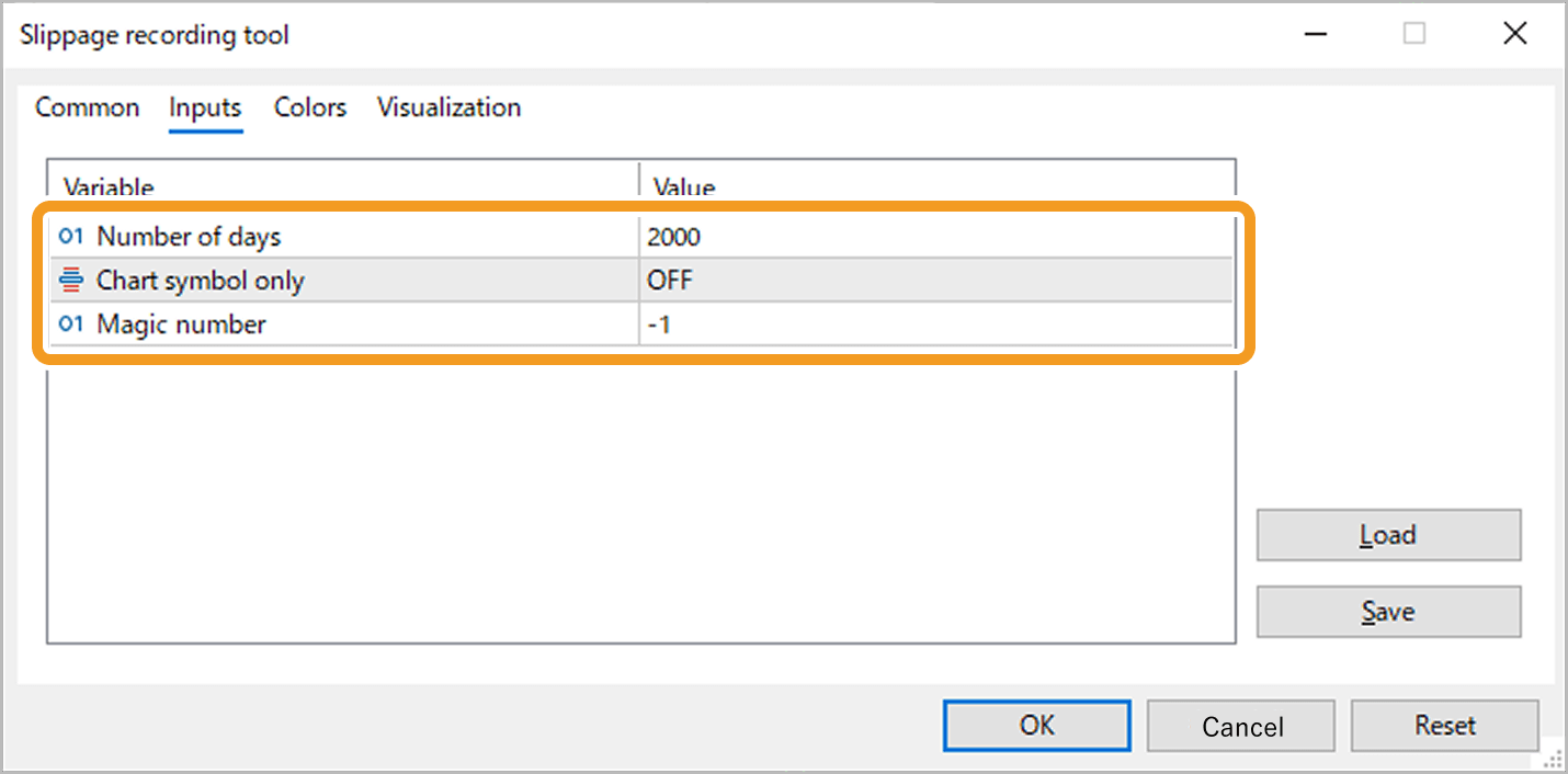 The settings file is applied