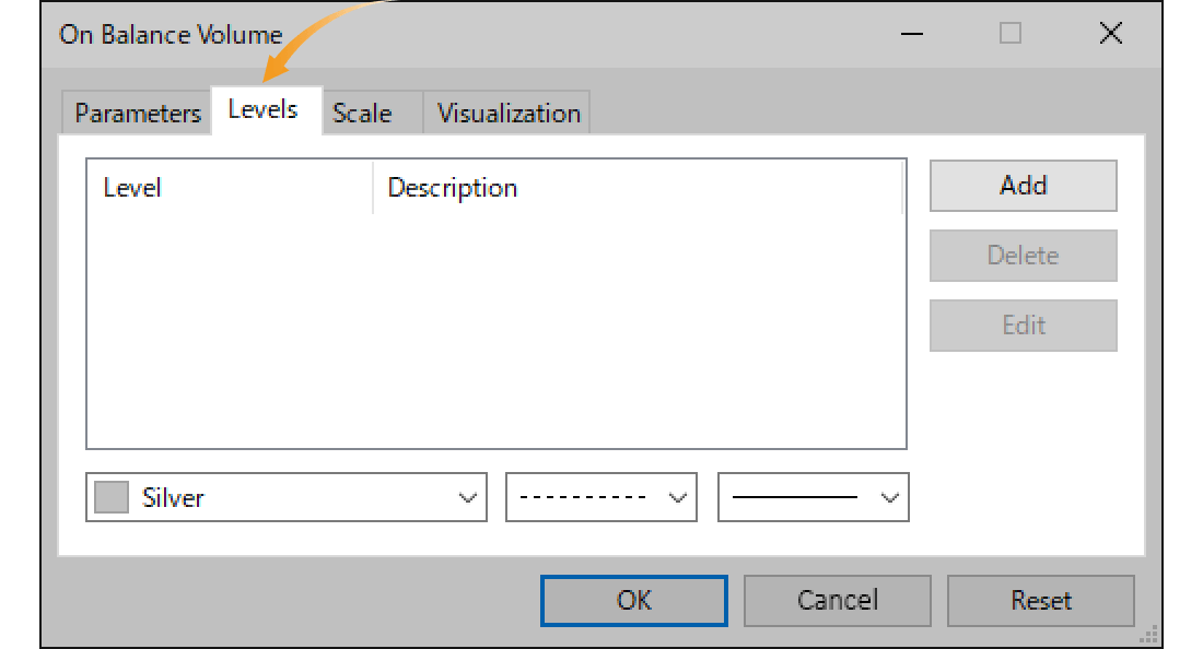 Display horizontal lines