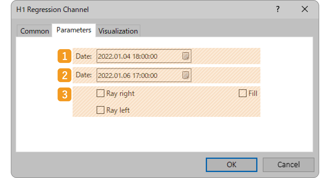 Parameters tab