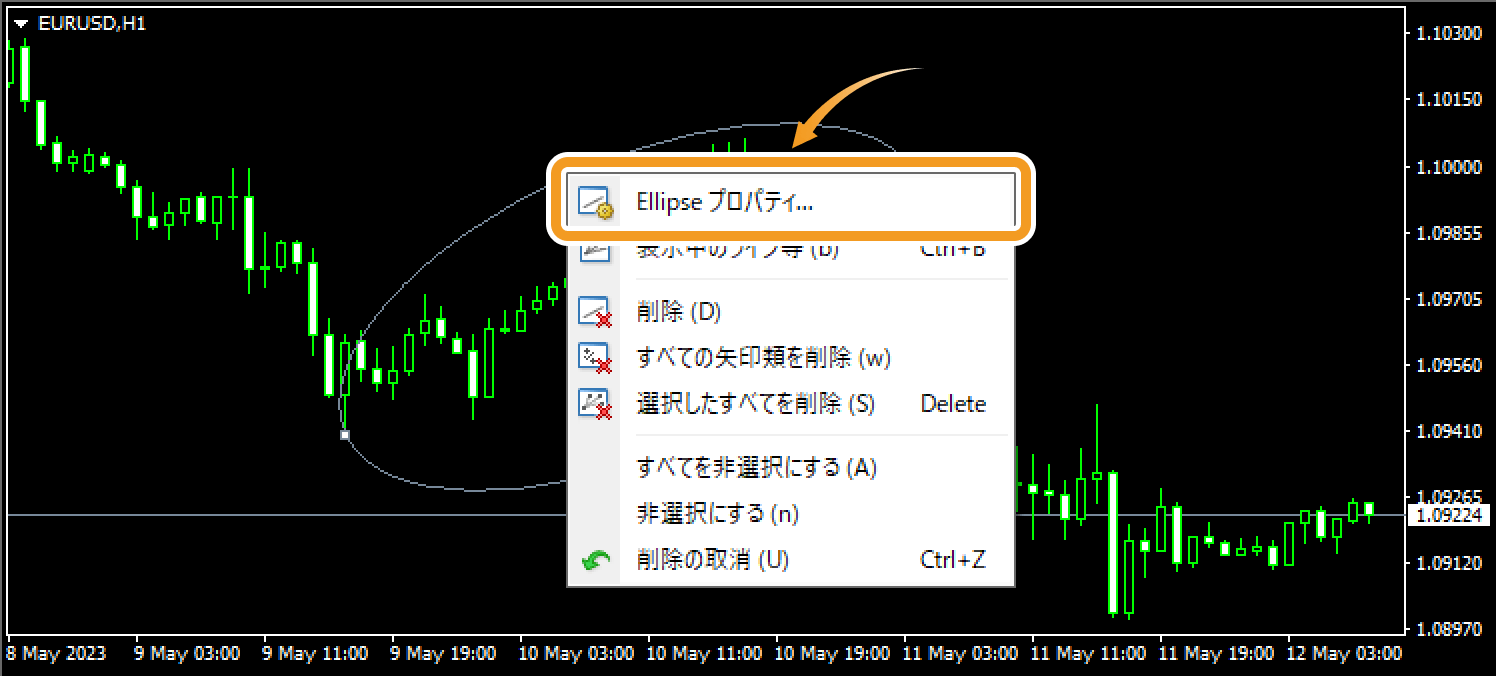 図形の設定を変更