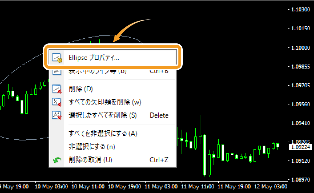 図形の設定を変更