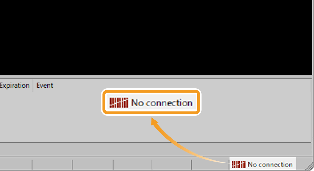 No connection