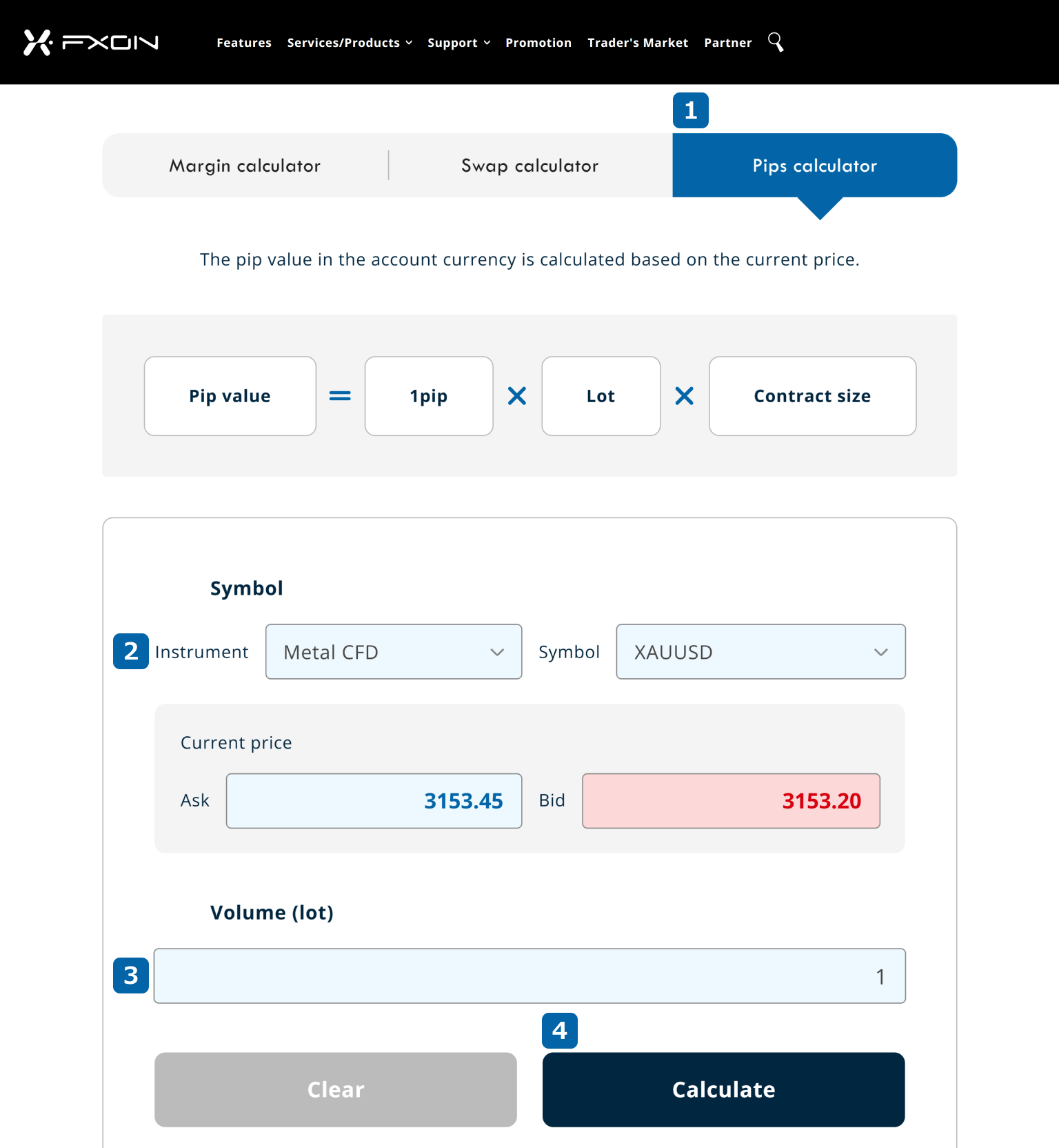 Calculation tools
