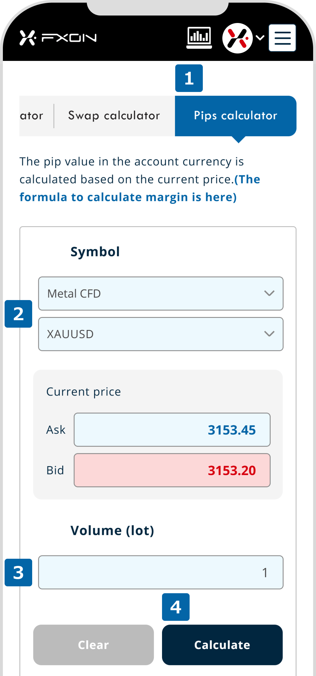Calculation tools
