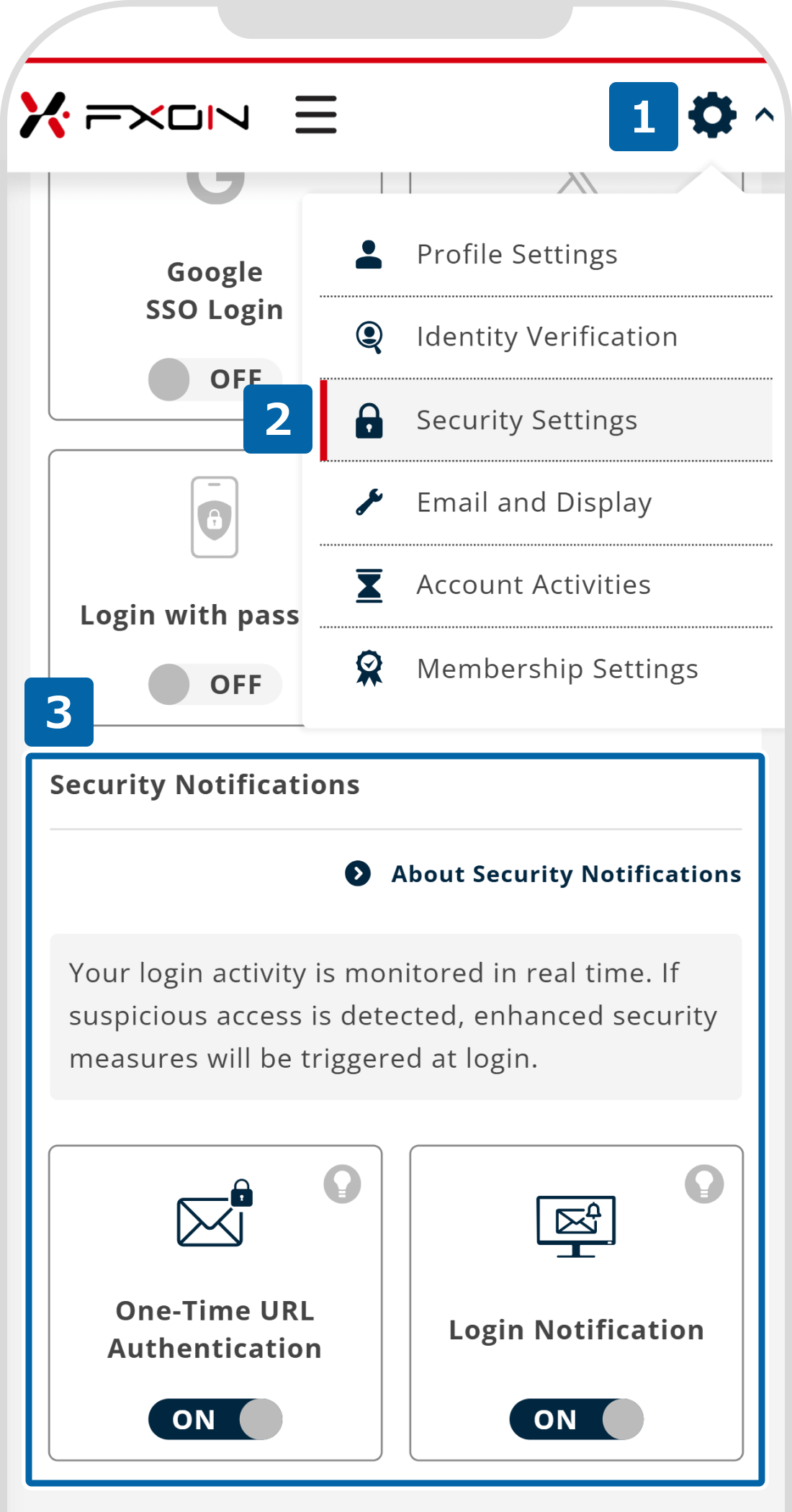 security notifications