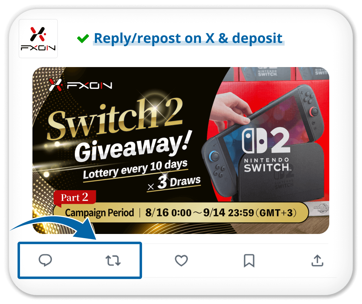 Deposit and reply during each stage